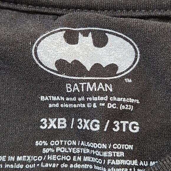 Batman Logo T-Shirt – Men’s 3XB / 3XL, Black, Short Sleeve, NWOT - Picture 7 of 7